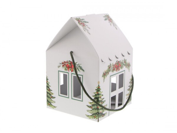 Huis "Christmas Charm" H = 30 cm met koord wit Huis "Christmas Charm" H = 30 cm met koord wit