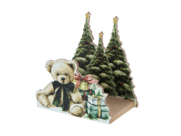 Christmas "Winter scene" beer met transparant doosje Christmas "Winter scene" beer met transparant doosje