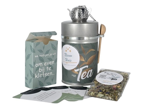 Thee cadeau blik - Nieuw huis / Nieuwe woning