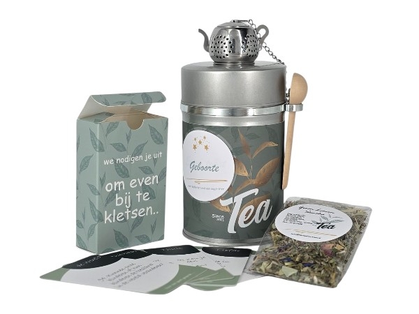 Thee cadeau blik - Geboorte