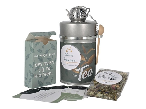 Thee cadeau blik - Pensioen