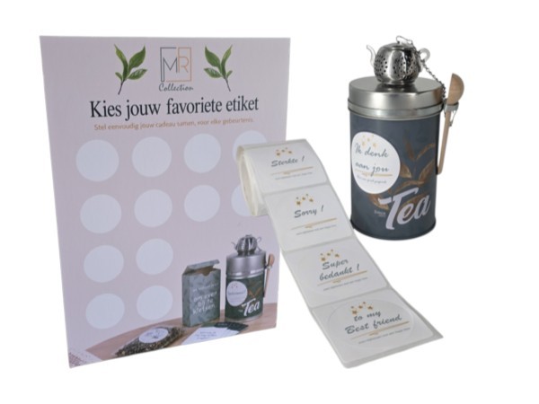 Thee cadeau blik - Starterspakket 36 stuks