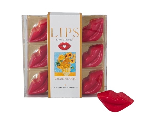 Choco LIPS - Van Gogh - Zonnenbloemen Choco LIPS - Van Gogh - Zonnenbloemen