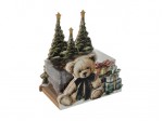 Christmas "Winter scene" beer met transparant doosje Christmas "Winter scene" beer met transparant doosje