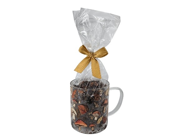 Mushroom Mix Glas Mok met Herfstthee Mushroom Mix Glas Mok met Herfstthee