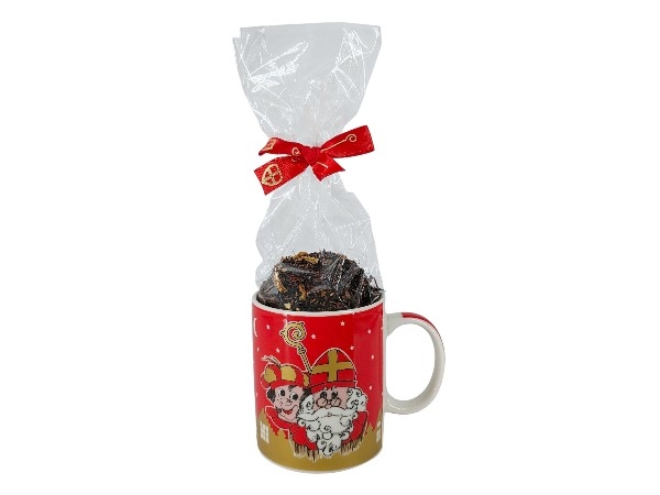 Sint Vintage & Roetpiet Mok met Speculaasthee